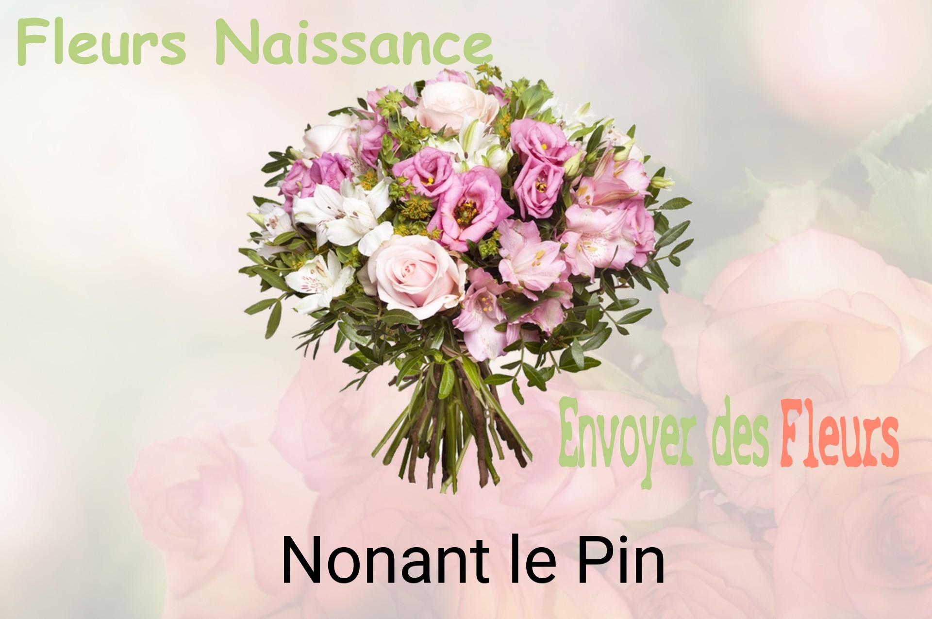 Bouquet de fleurs de naissance livré à Nonant-le-Pin